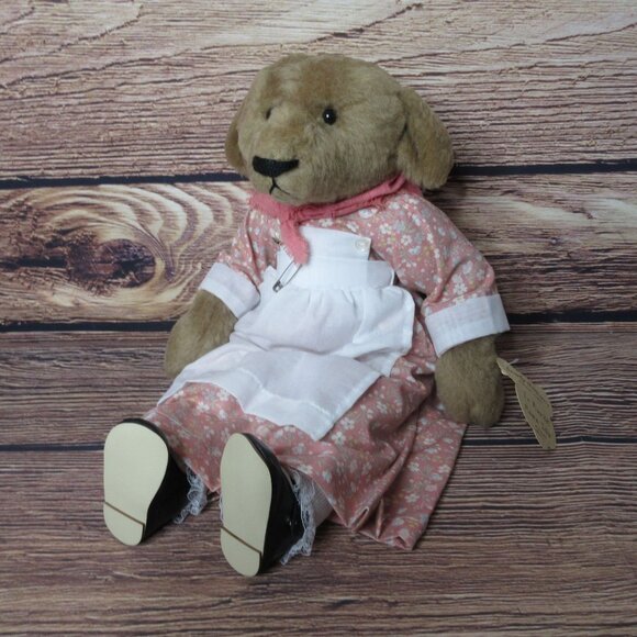 Bearly There Jointed Teddy Bear by Linda Spiegel To Market Mama Ida - 18" tall - Picture 8 of 10